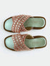 Pastel Green and Pink Criss Cross Slider - cunei